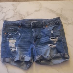 Ripped Jean Shorts